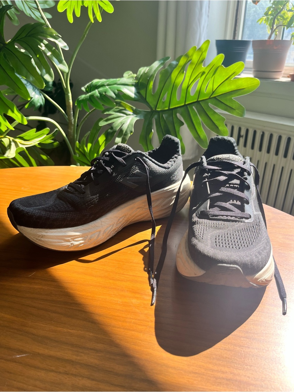 New Balance Black and White Women's Athletic Running Shoes